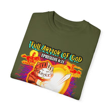 Load image into Gallery viewer, Unisex Garment-Dyed T-shirt Stand Against All Schemes Ephesians 6:11
