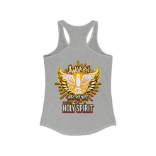 Load image into Gallery viewer, Women&#39;s Racerback Tank AWAKEN VOICE AND WORD OF HOLY SPIRIT LUKE 12:12
