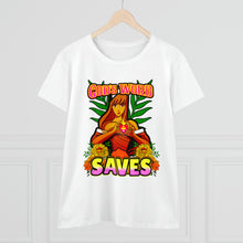 Load image into Gallery viewer, Women&#39;s Midweight Cotton Tee GOD&#39;S WORD SAVES
