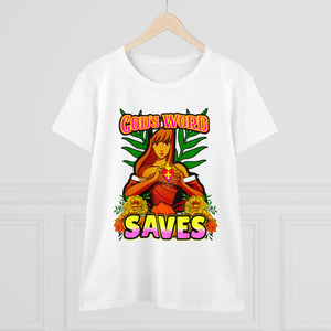 Women's Midweight Cotton Tee GOD'S WORD SAVES