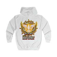 Load image into Gallery viewer, Unisex Full Zip Hoodie AWAKEN VOICE AND WORD OF HOLY SPIRIT LUKE 12:12
