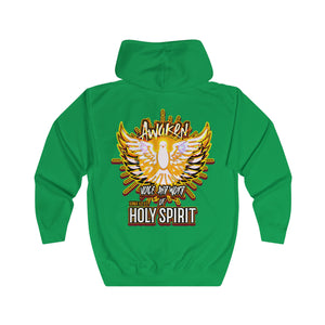 Unisex Full Zip Hoodie AWAKEN VOICE AND WORD OF HOLY SPIRIT LUKE 12:12