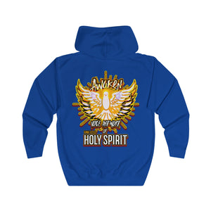 Unisex Full Zip Hoodie AWAKEN VOICE AND WORD OF HOLY SPIRIT LUKE 12:12