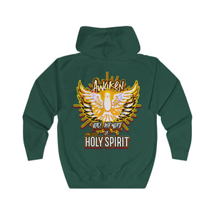 Unisex Full Zip Hoodie AWAKEN VOICE AND WORD OF HOLY SPIRIT LUKE 12:12