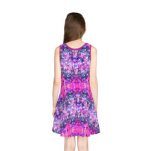 Load image into Gallery viewer, Girls&#39; Sleeveless Galactic Pink Sundress
