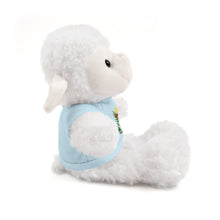 Load image into Gallery viewer, Sheep Stuffed Animal with Tee LAMB OF GOD John 1:29
