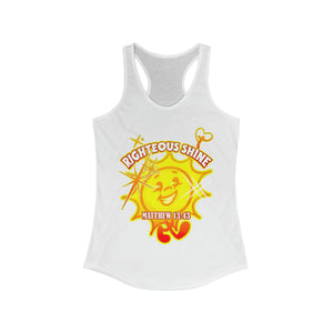 Women's Ideal Racerback Tank RIGHTEOUS SHINE MATTHEW 13:43