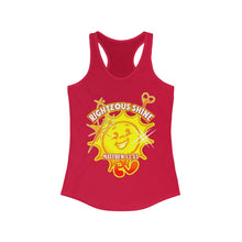 Load image into Gallery viewer, Women&#39;s Ideal Racerback Tank RIGHTEOUS SHINE MATTHEW 13:43
