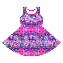 Load image into Gallery viewer, Girls&#39; Sleeveless Galactic Pink Sundress
