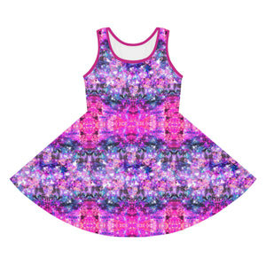 Girls' Sleeveless Galactic Pink Sundress