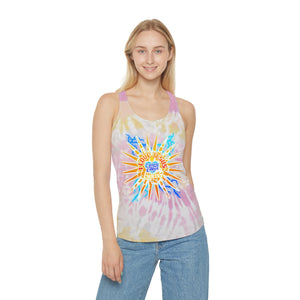 Tie Dye Racerback Tank Top I LOVE JESUS