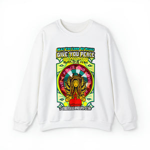 Unisex Heavy Blend™ Crewneck Sweatshirt LORD OF PEACE 2 THESSALONIANS 3:16 KJV