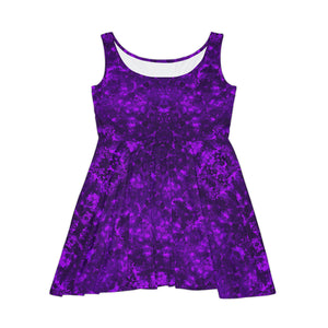 Women's Skater Electric Grape Purple Dress