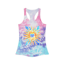 Load image into Gallery viewer, Tie Dye Racerback Tank Top I LOVE JESUS
