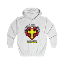 Load image into Gallery viewer, Unisex Full Zip Hoodie PURE CHRIST HEART
