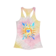 Load image into Gallery viewer, Tie Dye Racerback Tank Top I LOVE JESUS
