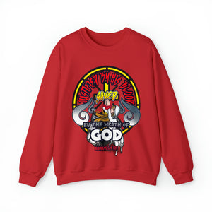 Unisex Heavy Blend™ Crewneck Sweatshirt JUSTIFIED BY HIS BLOOD ROMANS 5:9 NIV