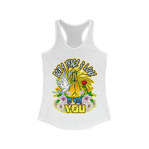 Women's Racerback Tank GOD'S PEACE & LOVE