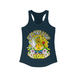 Women's Racerback Tank GOD'S PEACE & LOVE