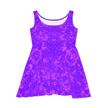 Load image into Gallery viewer, Women&#39;s Skater Neon Plum Dress
