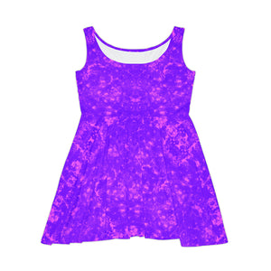 Women's Skater Neon Plum Dress