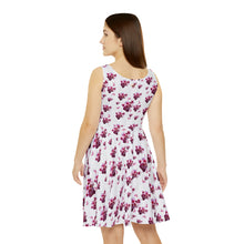 Load image into Gallery viewer, Women&#39;s Skater Dress White Cherry Blossom
