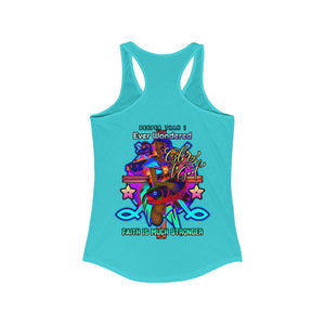 Women's Racerback Tank FAITH MUCH STRONGER