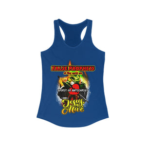 Women's Racerback Tank FALSE PROPHETS 1 JOHN 4