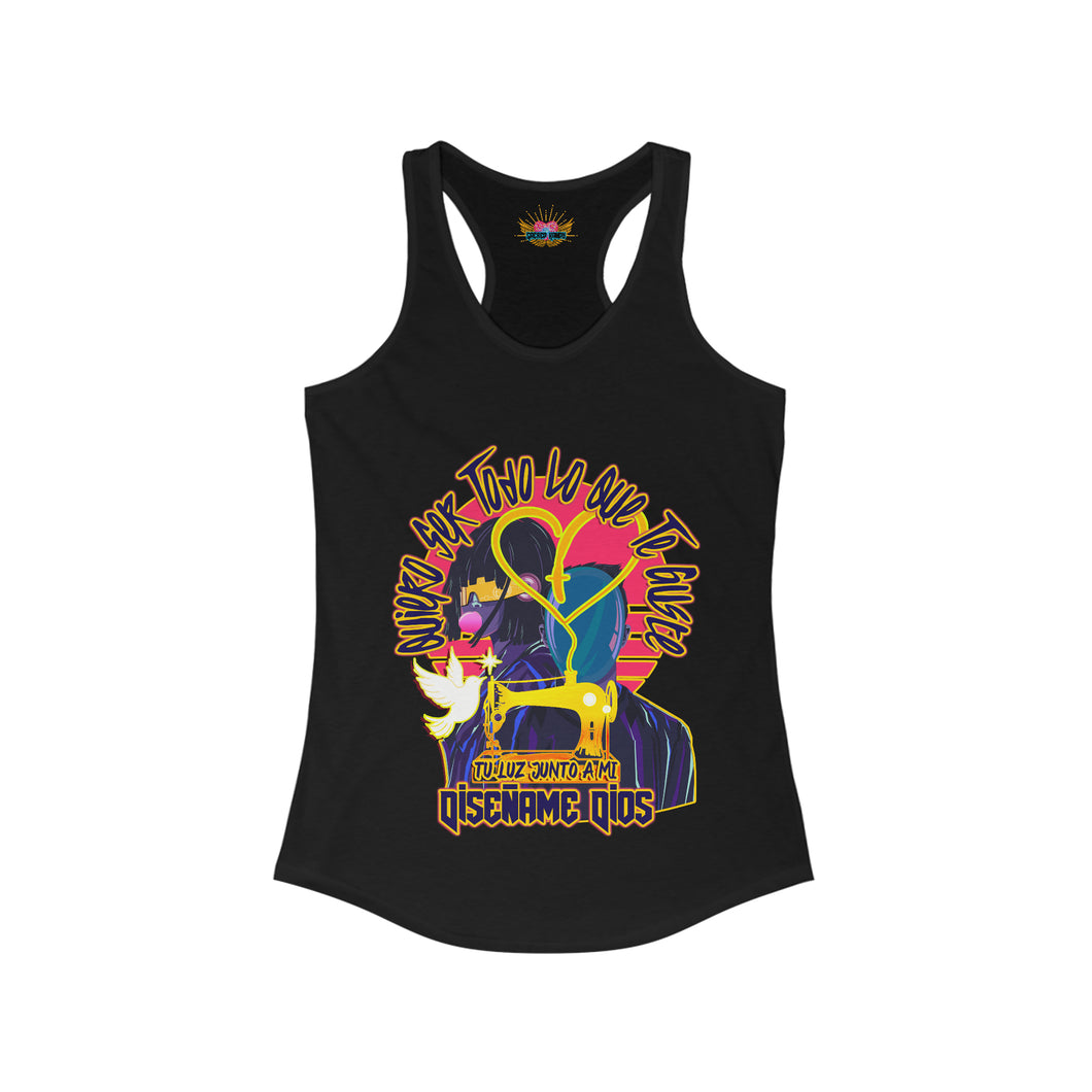 Women's Racerback Tank Diséñame Dios (Design Me God)