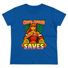 Load image into Gallery viewer, Women&#39;s Midweight Cotton Tee GOD&#39;S WORD SAVES
