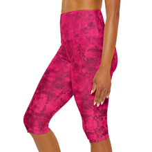 Load image into Gallery viewer, Pink Coral Capri Leggings
