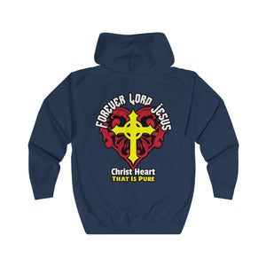 Unisex Full Zip Hoodie PURE CHRIST HEART