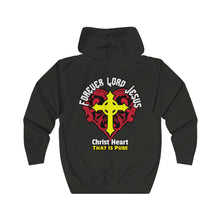 Load image into Gallery viewer, Unisex Full Zip Hoodie PURE CHRIST HEART
