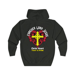 Unisex Full Zip Hoodie PURE CHRIST HEART