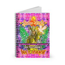 Load image into Gallery viewer, God is Truthful John 3:33 Spiral Notebook - Ruled Line
