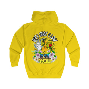 Unisex Full Zip Hoodie GOD'S PEACE & LOVE