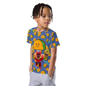 Boy's crew neck t-shirt Raining Tacos