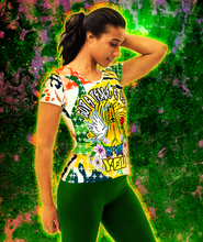 Load image into Gallery viewer, All-Over Print Women&#39;s Athletic T-shirt GOD&#39;S PEACE &amp; LOVE
