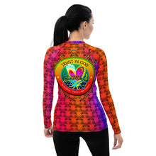 Load image into Gallery viewer, Women&#39;s Rash Guard TRUST IN GOD
