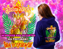 Load image into Gallery viewer, Unisex Heavy Blend™ Full Zip Hooded Sweatshirt God is Truthful John 3:33
