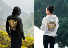 Load image into Gallery viewer, Unisex Full Zip Hoodie AWAKEN VOICE AND WORD OF HOLY SPIRIT LUKE 12:12
