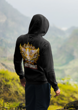 Load image into Gallery viewer, Unisex Full Zip Hoodie AWAKEN VOICE AND WORD OF HOLY SPIRIT LUKE 12:12
