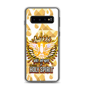 Clear Case for Samsung® AWAKEN VOICE AND WORD OF HOLY SPIRIT LUKE 12:12