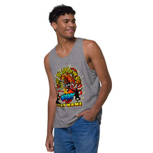 Load image into Gallery viewer, Men’s premium tank top WORSHIP HIS HOLY NAME JESUS
