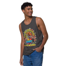 Load image into Gallery viewer, Men’s premium tank top WORSHIP HIS HOLY NAME JESUS
