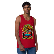 Load image into Gallery viewer, Men’s premium tank top WORSHIP HIS HOLY NAME JESUS
