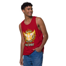 Load image into Gallery viewer, Men’s premium tank top AWAKEN VOICE AND WORD OF HOLY SPIRIT LUKE 12:12
