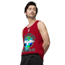 Load image into Gallery viewer, Men’s premium tank top MANY, ARE ONE ROMANS 12:5
