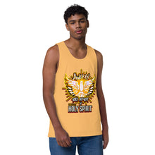 Load image into Gallery viewer, Men’s premium tank top AWAKEN VOICE AND WORD OF HOLY SPIRIT LUKE 12:12
