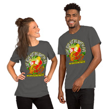 Load image into Gallery viewer, Unisex t-shirt LOVE REJOICES IN TRUTH 1 CORINTHIANS 13:6
